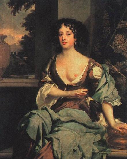 Sir Peter Lely Portrait of Margaret Hughes oil painting image